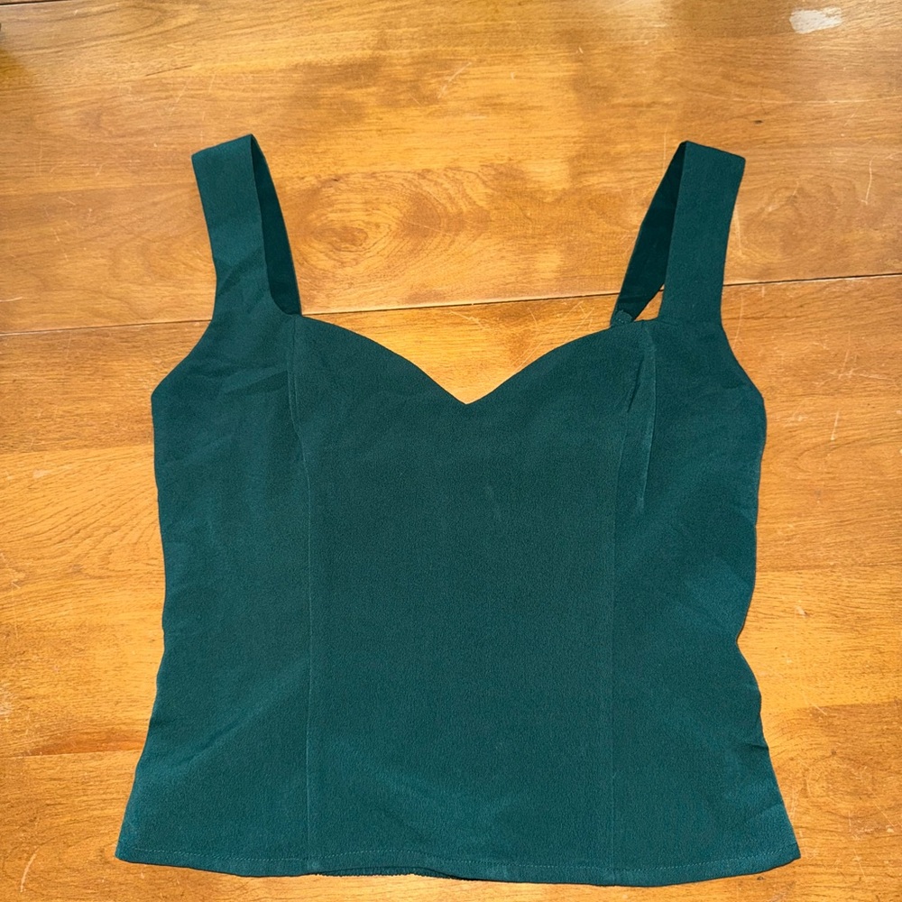 Abercrombie & Fitch Green Bustier Tank Top